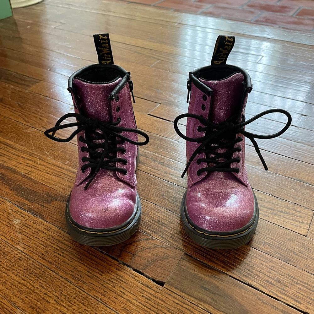 Dr. Martens Toddler 1460 Glitter Lace up boots